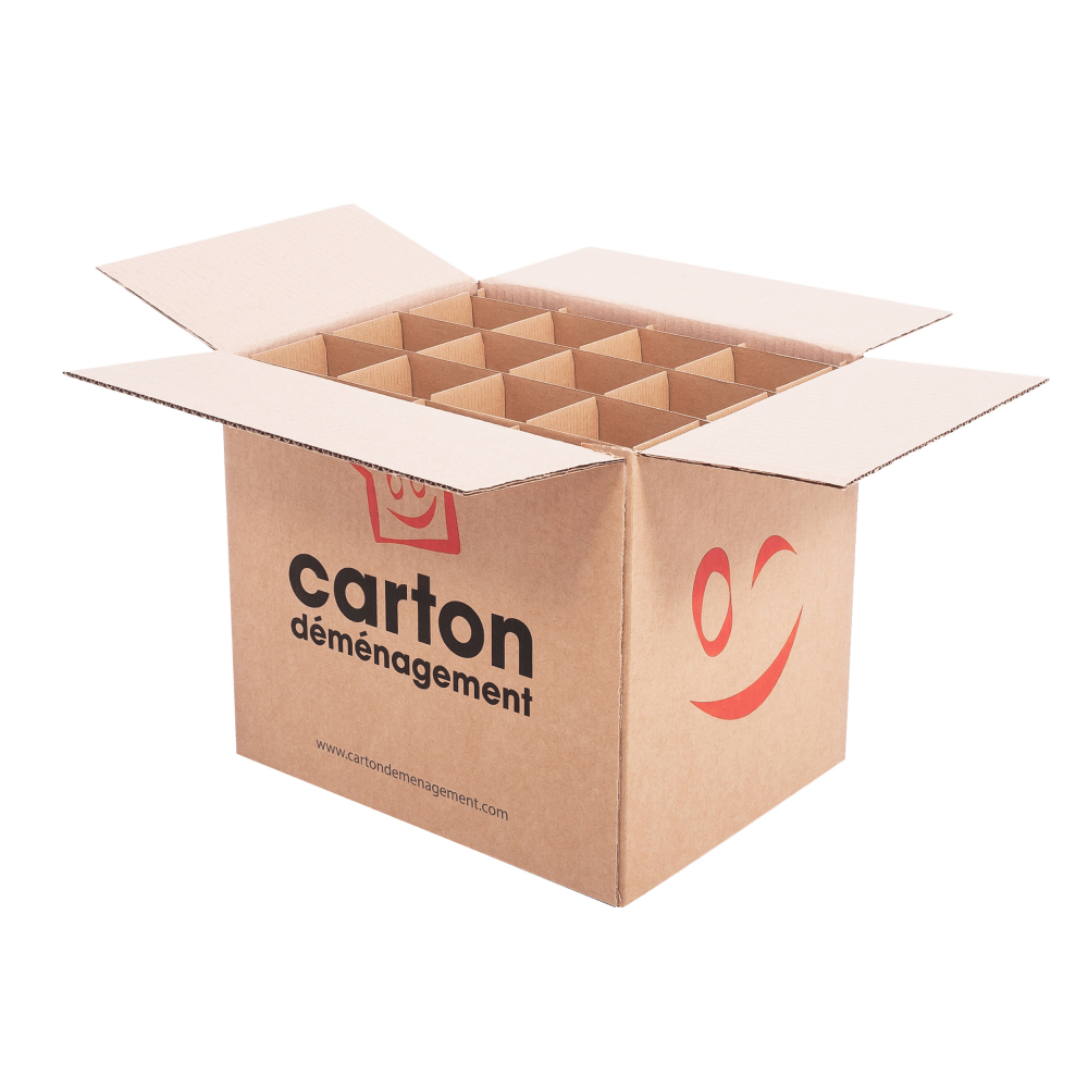 Ratioform gef1 - Boîte en carton pour déménagement de verres