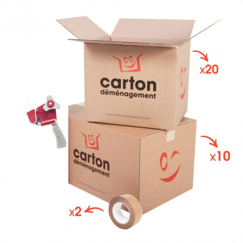 Film à bulle déménagement ideal pour caler un carton déménagement : ECO  CARTON